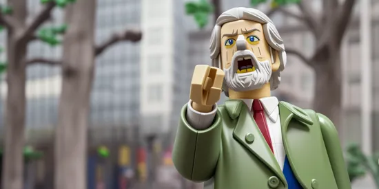 it’s the famous scene from the Lego version of “of the bodysnatchers“ Donald Sutherland Lego reaches out to the viewer