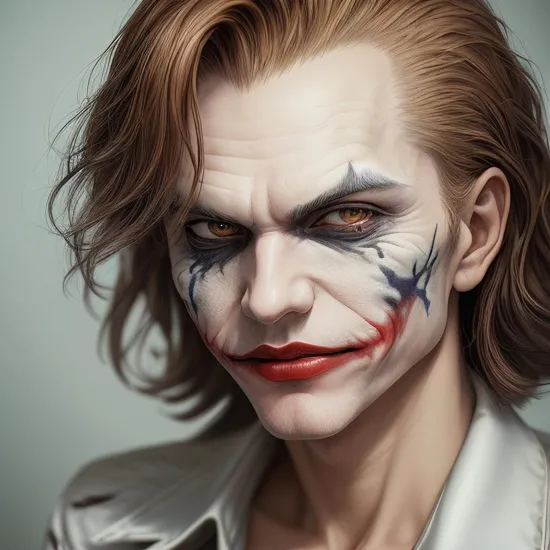 evang, The Joker by artgerm, krenz cushart, masterpiece, extremely detailed