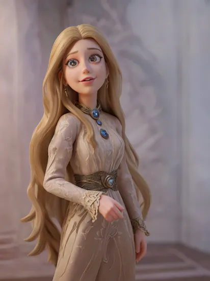 woman, , rapunzel, (very long hair, absurdly long hair:1.3), blonde hair, smile, shy smile, (high heels:1.2), castle, dress, earring, collar,, (masterpiece, high quality, best quality:1.3), (photorealism:1.3), (dynamic shadows, dynamic lighting:1.2), (natural skin texture:1.5), (natural lips, detailed lips:1.3), (natural shadows, detailed shadows:1.5), (hyperrealism, soft light, sharp), (hdr, hyperdetailed:1), (intricate details:0.8), detailed eyes, detailed hair, detailed skin, 8k, (cinematic look:1.4), insane details, intricate details, hyperdetailed, low contrast, soft cinematic light, exposure blend, hdr, faded, slate gray atmosphere, (everything Detailed), , , ,