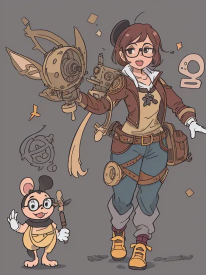 A realistic photograph of a cute full body steampunk Perez the mouse with glasses as on Spanish fairy tooth tradition wearing pants with a post apocalyptic background,  highly detailed
Negative prompt: Mickey Mouse,  gloves,  open mouth,  claws,  cartoonish

u/Beneficial-Dingo-308 https://www.reddit.com/r/StableDiffusion/comments/17oc854/ive_been_playing_with_sd_and_juggernaut_xl_v6_to
Steps: 30, Sampler: DPM++ 3M SDE Exponential, CFG scale: 8.0, Seed: 151579458, Size: 832x1216, Model: zavychromaxl_v21