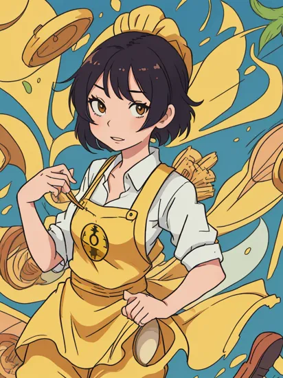 (((anime))) mulan wearing yellow minion Hemp - Eco-friendly and durable, but not as widespread as other materials. Hair Stylist Uniform: Often includes a uniform shirt, pants, and apron for hairstylists.