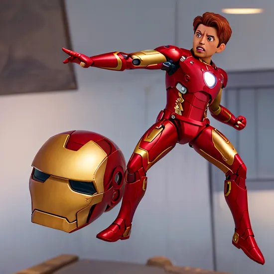 Iron man but he's made of glass