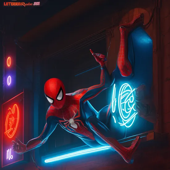 Spider Man,logo,icon,neon light,neon sign,neon,LED 
masterpiece, high resolution, octance 4k, high detail , masterpiece,best,quality