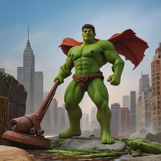 detailed new york promo photo of (Hulk | pmantis:0.8),  matte oil painting, concept art, ambient lighting, deviantart, 4k, hd, clean