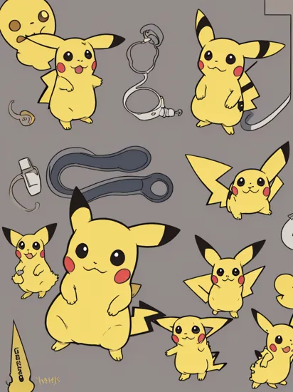 cute pikachu, digital art, trending artstation  