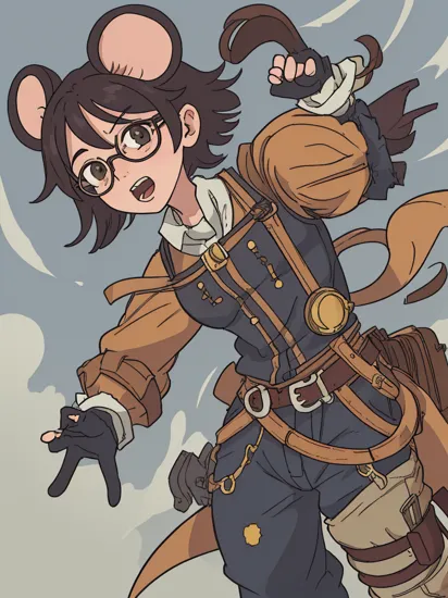Anime art. Cute full body steampunk Perez the mouse with glasses as on Spanish fairy tooth tradition wearing pants with a post apocalyptic background,  highly detailed,  art by J.C. Leyendecker
Negative prompt: Mickey Mouse,  gloves,  open mouth,  claws,  Photo,  deformed,  black and white,  realism,  disfigured,  low contrast

u/Beneficial-Dingo-308 https://www.reddit.com/r/StableDiffusion/comments/17oc854/ive_been_playing_with_sd_and_juggernaut_xl_v6_to
Steps: 30, Sampler: DPM++ 3M SDE Exponential, CFG scale: 8.0, Seed: 852074495, Size: 832x1216, Model: sdxlNijiSpecial_sdxlNijiSE