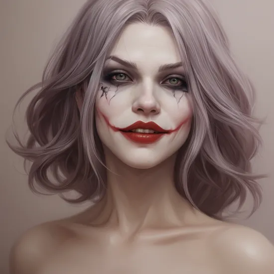 evang, The Joker by artgerm, krenz cushart,