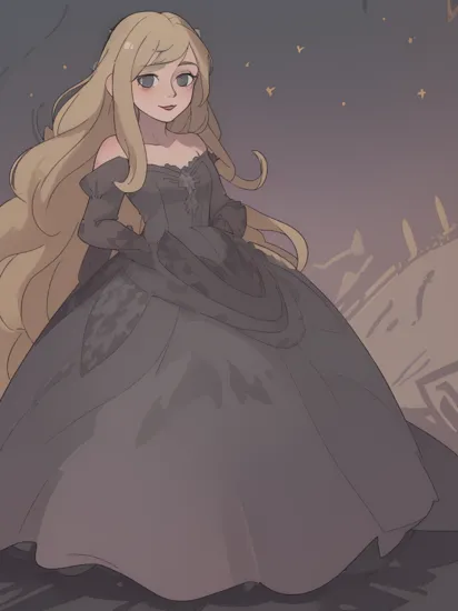 woman, , rapunzel, (very long hair, absurdly long hair:1.3), blonde hair, smile, shy smile, high heels, castle, , (edgfd ballgown:1.5), (fantasy dress:1.2), (long dress:1.2), (ballgown with a lot of stars on it:1.2),, (masterpiece, high quality, best quality:1.3), (photorealism:1.3), (dynamic shadows, dynamic lighting:1.2), (natural skin texture:1.5), (natural lips, detailed lips:1.3), (natural shadows, detailed shadows:1.5), (hyperrealism, soft light, sharp), (hdr, hyperdetailed:1), (intricate details:0.8), detailed eyes, detailed hair, detailed skin, 8k, (cinematic look:1.4), insane details, intricate details, hyperdetailed, low contrast, soft cinematic light, exposure blend, hdr, faded, slate gray atmosphere