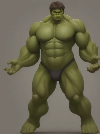 ((one hulk)) ((normal human color skin)) ((photograph)) (full body figure) (1boy) ((anatomic correct)) ((huge body))