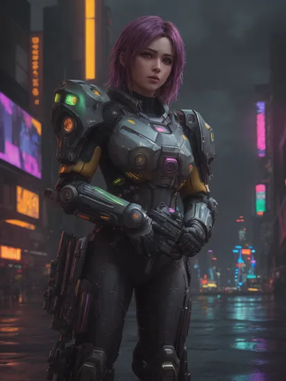 masterpiece, best quality, high quality, Colorful vivid cyberpunk Master Chief, portrait, close-up, cyberpunk style, cyberpunk background, cyberpunk girl, neon lights, absurdres,
city background with rain, cyberpunk cityscape, futuristic style, vivid colors, lightning, clouds, rain, cinematic, photo Realistic, 3D, Full figure, Hyperrealistic, Artstation, Octane Render, Unreal Engine 5, 3D Rendering  , cinematic scene, detailed background, vivid