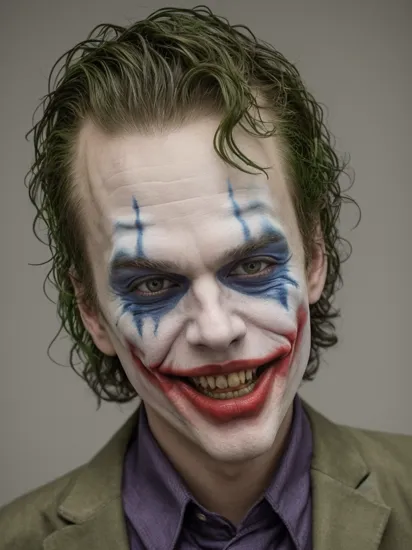 Highly detailed, High Quality, Masterpiece, beautiful, FIFrontBelow, , 1boy, solo, The Joker, 