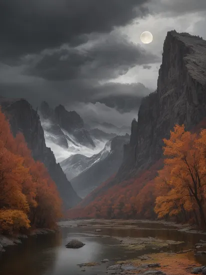 photo RAW,(autumn,mountains and a storm lake with a moon in the sky, old wooden slab home, 4k highly detailed digital art, 4 k hd wallpaper very detailed, impressive fantasy landscape, sci-fi fantasy desktop wallpaper, 4k wallpaper, 4k detailed hdr photography, sci-fi fantasy wallpaper, epic dreamlike fantasy landscape, 4k hd matte, 8k,Realistic, realism, hd, 35mm photograph, 8k), masterpiece, award winning photography, natural light, perfect composition, high detail, hyper realistic, (composition centering, conceptual photography), realistic, detailed, balanced, by Trey Ratcliff, Klaus Herrmann, Serge Ramelli, Jimmy McIntyre, Elia Locardi , detailed, realistic, 8k uhd, high quality
, detailed, realistic, 8k uhd, high quality