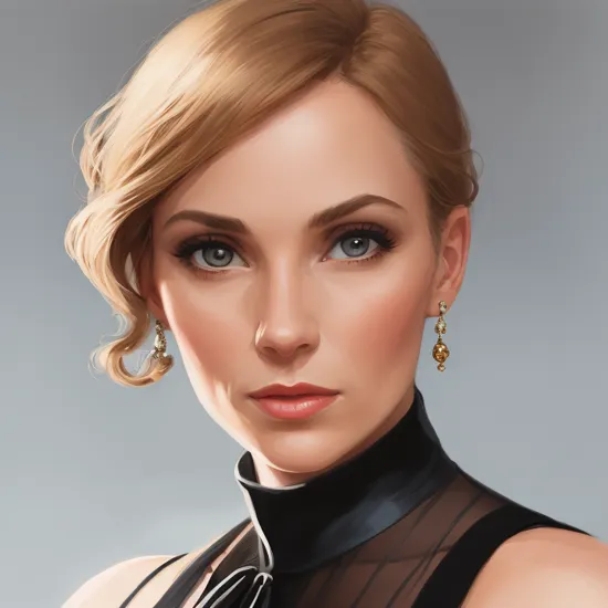 portrait of James Bond lady