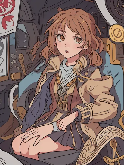 seaty, street art of hermione granger, detailed, artwork, key visual, studio, highly detailed, cold colors, dark, cover image