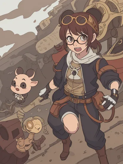 Anime art. Cute full body steampunk Perez the mouse with glasses as on Spanish fairy tooth tradition wearing pants with a post apocalyptic background,  highly detailed
Negative prompt: Mickey Mouse,  gloves,  open mouth,  claws,  Photo,  deformed,  black and white,  realism,  disfigured,  low contrast

u/Beneficial-Dingo-308 https://www.reddit.com/r/StableDiffusion/comments/17oc854/ive_been_playing_with_sd_and_juggernaut_xl_v6_to
Steps: 30, Sampler: DPM++ 3M SDE Exponential, CFG scale: 8.0, Seed: 4000102544, Size: 832x1216, Model: zavychromaxl_v21