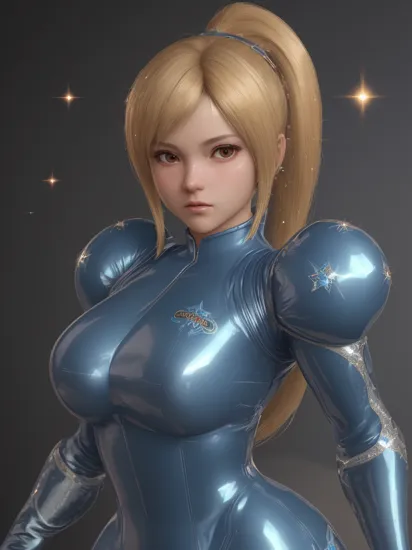 (samus aran) dressed in (puffy blue latex kanamemadokaoutfit), (ponytail), magical girl, masterpiece, best quality, (perfect face, beautiful face, symmetric face), (sparkles, sparkling hair, sparkling clothes, sparkles around face:1.3),
cinematic style, 8k, RAW photo, photo-realistic, masterpiece, best quality, absurdres, incredibly absurdres, huge filesize, extremely detailed, High quality texture, physically-based rendering, Ray tracing,
