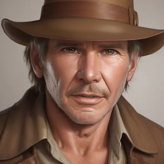 Harrison Ford, Indiana Jones, man, highly detailed, high resolution, ((detailed face)), 