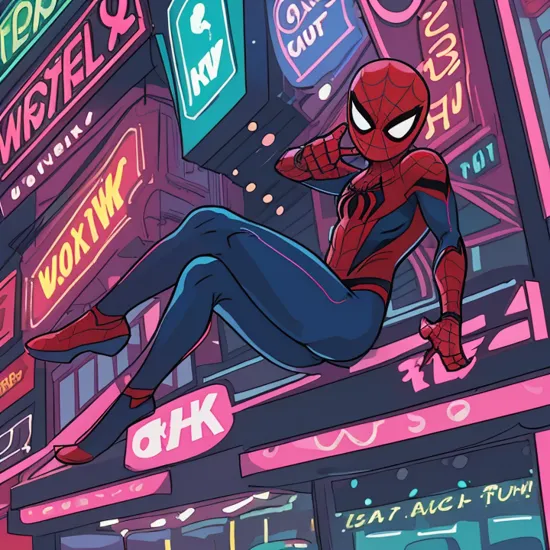 Spider Man,neon light,neon sign,neon,LED
masterpiece, high resolution, octance 4k, high detail , masterpiece,best,quality