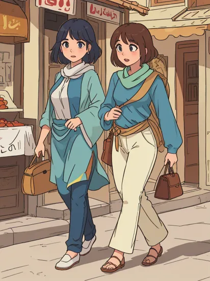 (EmWat69:1.2), girl, solo, jasmine, walking in "Arabian city"