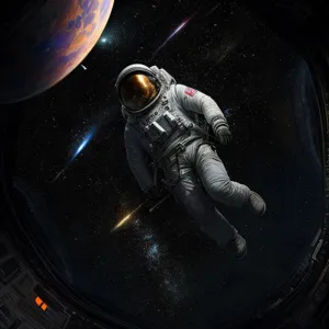 A disoriented astronaut, lost in a galaxy of swirling colors, floating in zero gravity, grasping at memories, poignant loneliness, stunning realism,  emotional depth, 12K, hyperrealism, unforgettable, dark, introspective, realistic detail, realistic hyper-detailed rendering, realistic painted still lifes, insanely intricate..