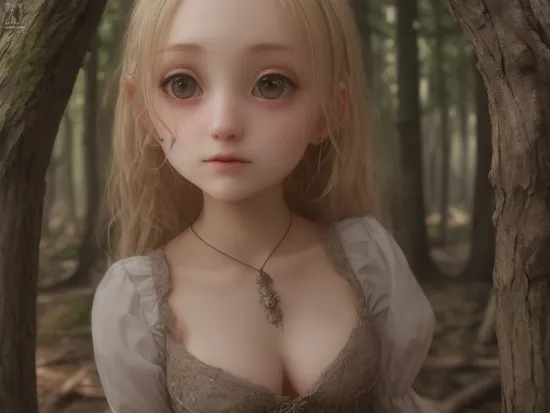 girl, close-up, cabin, forest, campfire, luna lovegood \(harry potter\),  , HRGigerAI, shy, embarrassed,, very thin waist, ,big boobs,slim body,, (8k, masterpiece, best quality, ultra-detailed),  (an extremely delicate and beautiful)kawaii, cute, very big eyes, Aesthetic Anime Eyes, small face,  large breasts, cinematic lighting, , Intricate, High Detail, Sharp focus, dramatic,   masterpiece, best quality, ultra-detailed,