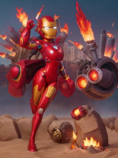 1 girl, gigantic breasts, solo, city, night, distance, nightlife, full_suit, iron man, (flying, engine, booster, iron man helmet, flame, bomb:1.4), (realistic, realistic_background, high_resolution, distinct_image:1.2), (extremely intricate, detailed light, detailed shadow:1.1), (F4, 1/800s, ISO 100, RAW)