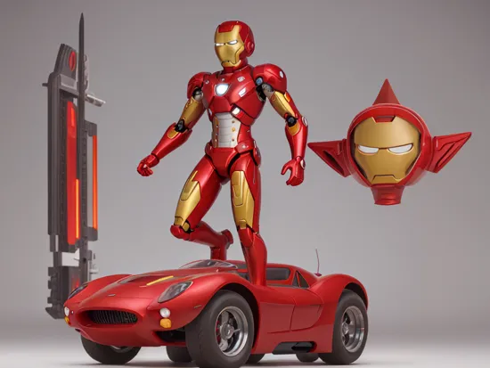 Minimalism iron man inspired c_car ,future-retro, (front view:1.15), ultrawide, masterpice, 8k,by (alex grey:1.05) , high speed, raceway, red, designed by the geatest designer ever,,, An art movement focusing on simplicity and reduction, often using geometric shapes and monochrome palettes.