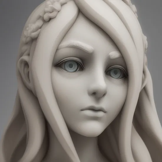  ([Macro Photography:Marble Sculpture:.3]:1.1),and emotionally charged Drow, made of plaster,Ambient occlusion, BREAK sharp,vivid,Behance,Best quality,anime coloring