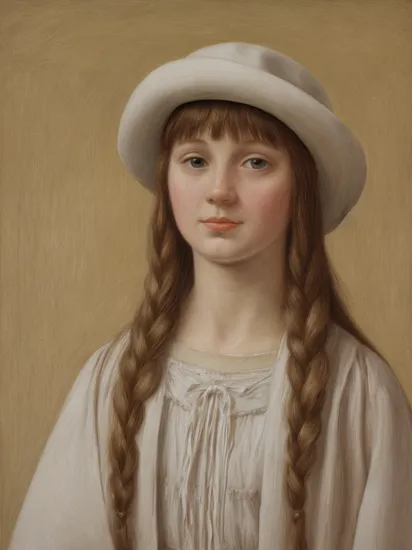 msgfkid,1girl,masterpiece,best quality, (5yo:1.6) ,upper body, 
solo,best quality,ultra high res,beautiful/////, art by Piero della Francesca, majestic, Pathetic slight Abraham Lincoln, Planning events, stylized, wearing spring robe, JoJo pose, Side-swept bangs hair, Hat, Snowy, Overdetailed art, Happy, Kingcore, waning light, L USM, Vibrant Color, UHD,  
