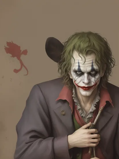 the joker in the style of Hieronymus Bosch 