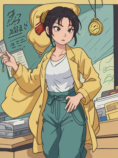 (((anime))) mulan wearing yellow minion Hemp - Eco-friendly and durable, but not as widespread as other materials. Medical Receptionist Attire: Often includes a uniform shirt, pants, and sometimes a lab coat for medical receptionists.