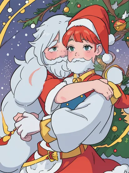 (santa claus hugging a female snow white:1.3), portrait,
Glow, reflective glass, light pollution
Snow Globe, colorful christmass balls, (broken snow globe glass:1.1), christmass tree decorated with christmass balls and garlands, christmass tree, presents
red, green, yellow, light blue, violet, hazel, orange
 perfect eyes, perfect skin, detailed skin, perfect hands