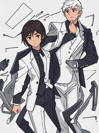 ASCII1boy,muscular,master chief,,(masterpiece, best quality),white background,skinny,tuxedo,suit,formal_dress,pants_down,