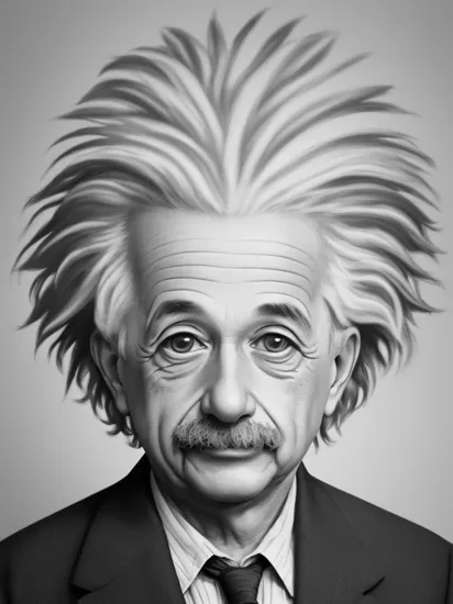 Albert Einstein  portrait 