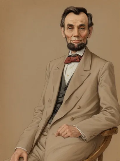 Abraham Lincoln, illustration by Jean-Pierre Gibrat