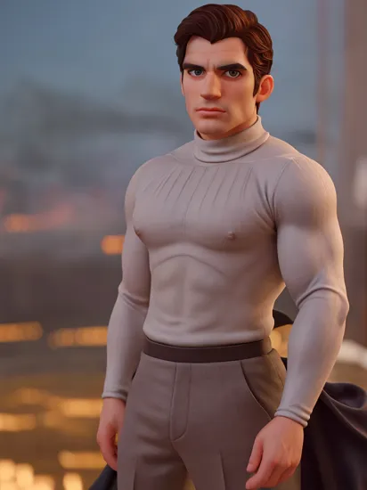 Cinematic film still from james bond, full body, of (("Henry Cavill")), (light skin), looking at viewer, (wearing skintight (turtleneck sweater), (uniform trousers)), (covered nipples:1.2), seductive look, toned abs, hard nipples, ((detailed facial features)), alluring brown eyes, (wet clothes),(wet, detailed skin), long wavy hair, (ocean base:1.2), damp, moist, intricate details, shallow depth of field, cinematic lighting, reflections, photographed on a Leica 10772 M-P, 50mm lens, F/2.8, HDR, 8k resolution,