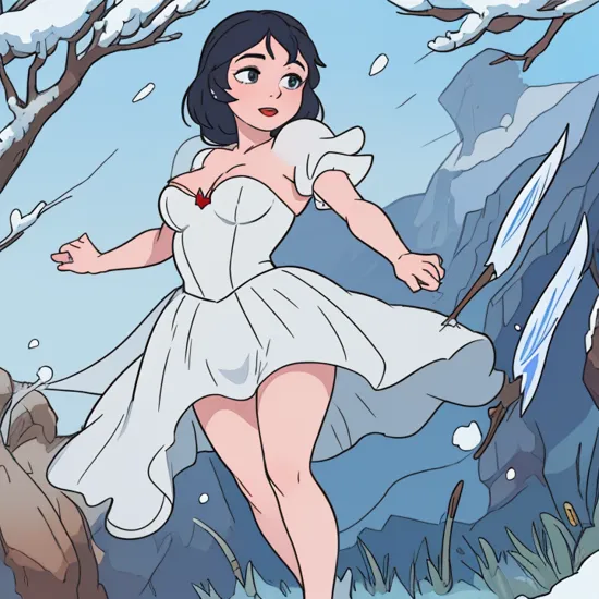 snow white of Walt Disney nude  ,(extremely detailed:1.2), super hd, 8k, (intrincate details:0.8), hyper realistic, professional photo, exceptional