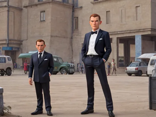 Malevich style, James Bond