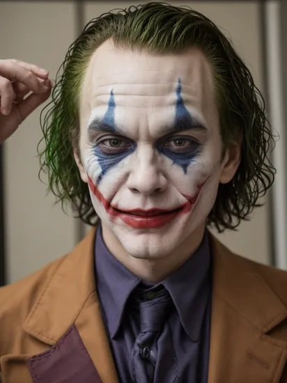High Quality, Masterpiece, IncrsFrame, , head out of frame, 1boy, The Joker, 