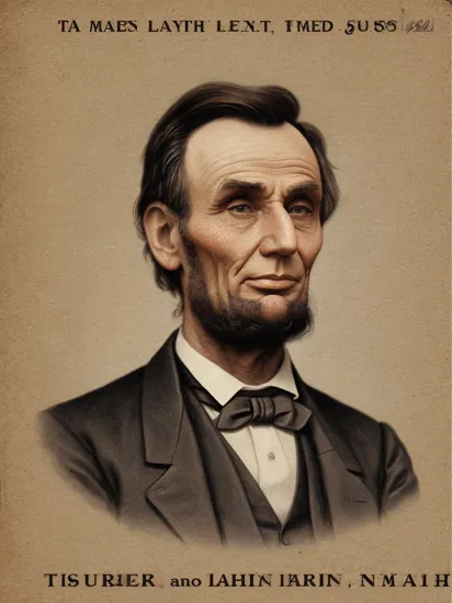 () a poster, a matchbox of abraham lincoln, by m1,