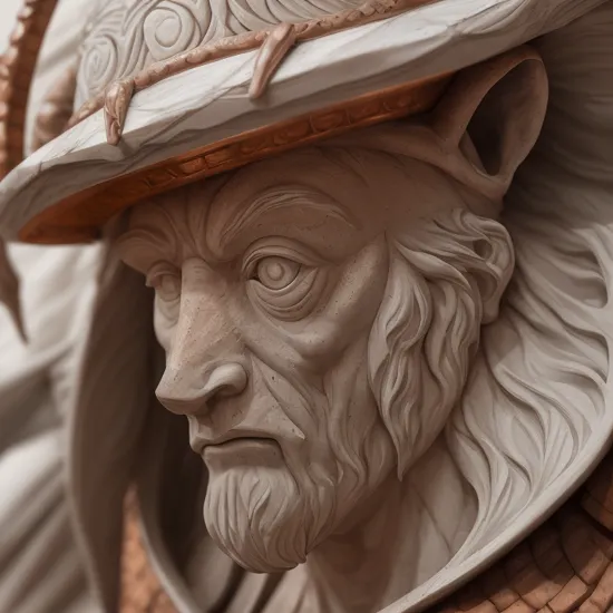  ([Macro Photography:Marble Sculpture:.3]:1.1),and distinguished Bugbear Chief, made of copper,Back lighting, BREAK intricate details,stunning,hyperdetailed,sharp,pale color