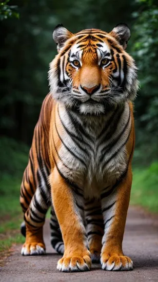 A tiger with mutated genetics