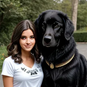 principessa guerriera con delle bellissime air force 1 con il logo nero e un fedele suddito che in realtà era il suo amato Golden Retriever americano