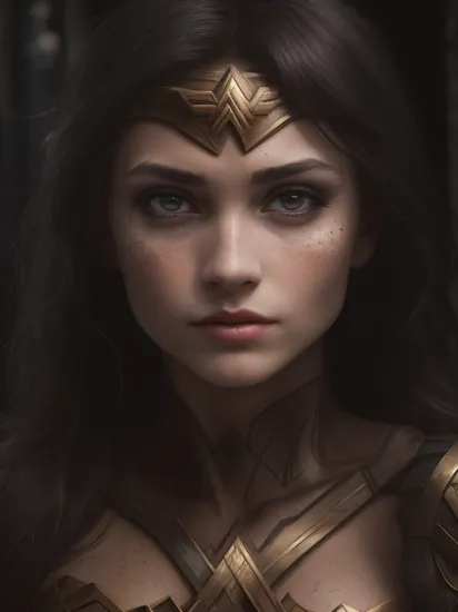 eextremely high quality RAW photograph of woman, wearing wonder woman costume, in dark alley, (portrait), (skin details, high detailed skin texture), ((photorealistic), film grain), 8k high definition, insanely (detailed face), detailed eyes, (photo), (photograph),highly detailed, sharp focus, 4k, focus on eyes,bokeh, staring at camera, ,gigapixel,by hasselblad, (((low light, dark,dim))),(((midnight))),((late night)),(late at night,night-time, after dark), eyeliner, makeup, ,