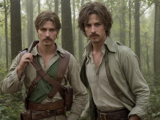 an awarded profesional photography of (1man:1.3) Maya  with hazel eyes  with  male razor cut hairstyle and zappa mustache in Pea Green Blonde color, dressed as Swashbuckler   worried, with a weapon Holding a Handgun  in A forest scene with a dusty sunbeam shining through a dense canopy ,(epic scene:1.3),ultradetialed character with perfect face,detailed skin,(ultrasharp:1.3),(masterpiece:1.1),best quality,(photorealistic:1.2),ultrarealistic,realistic ultradetailed character,4k perfect quality, <lyco:GoodHands-beta2:1> by by Peter Lindbergh Architectural Lighting camera angle wide shot and focus on face  Magnificent,Imperceptible detail,Intricately designed,  (perfect quality face:1.5)  hyper-detailed complex,  insanely detailed, detailed clothes, detailed skin, detailed body, , 1man, realistic lights, realistic shadows, profesional photo