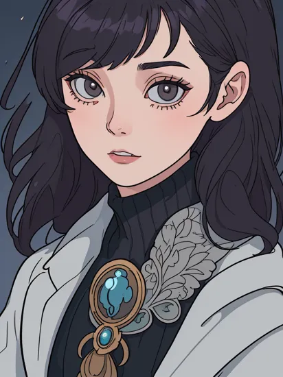 A stunning intricate full color close-up portrait of (luna:1) in harry potter,
wearing a black turtleneck,
epic character composition,
by ilya kuvshinov, alessio albi, nina masic,
sharp focus, natural lighting, subsurface scattering, f2, 35mm, film grain