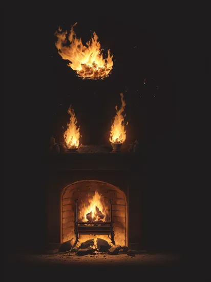 fire that looks like pikachu, black background, cinematic octane render 3D 