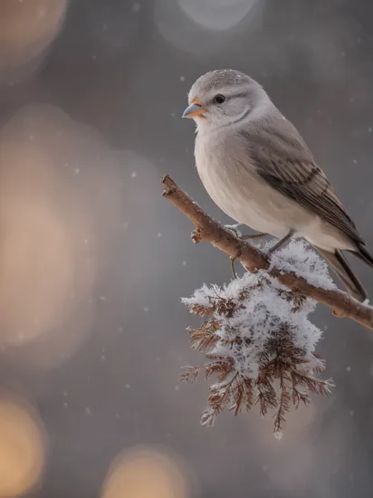 cinematic photo of bird/general,extremely high-resolution details,photographic,realism pushed to extreme,fine texture,incredibly lifelike,breathtaking,
(High quality, Sharp focus, Art photography),A serene,moonlit snowy landscape with glittering snowflakes and a peaceful ambiance,,,. 35mm photograph,film,bokeh,professional,4k,highly detailed,
