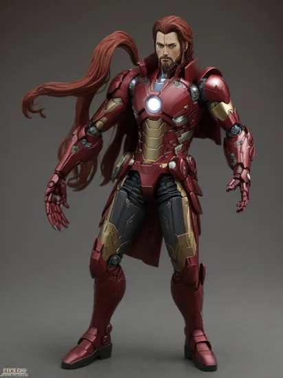 Iron-Matrix Pirate: Combining Iron Man, Neo from The Matrix, and Captain Jack Sparrow, this figure possesses high-tech armor:0.3, challenges the digital world:0.3, and sails the high seas:0.3. , awe_toys