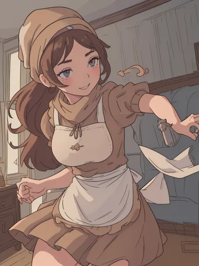 (CinderellaWaifu:1), 1girl, nervous smile, blush, looking at viewer, (brown skirt, long skirt, head scarf, apron:1.2), large breasts, curvy, thick thighs, cleaning windows, 

(realistic:1.2), (realism), (masterpiece:1.2), (best quality), (ultra detailed), (8k, 4k, intricate),(full-body-shot:1),(Cowboy-shot:1.2), (85mm),light particles, lighting, (highly detailed:1.2),(detailed face:1.2), (gradients), nsfw, colorful,(detailed eyes:1.2),

(detailed ladscape, house, livingroom:1.2),(detailed background),detailed landscape, (dynamic angle:1.2), (dynamic pose:1.2), (rule of third_composition:1.3), (Line of action:1.2), wide shot, daylight, solo,

  